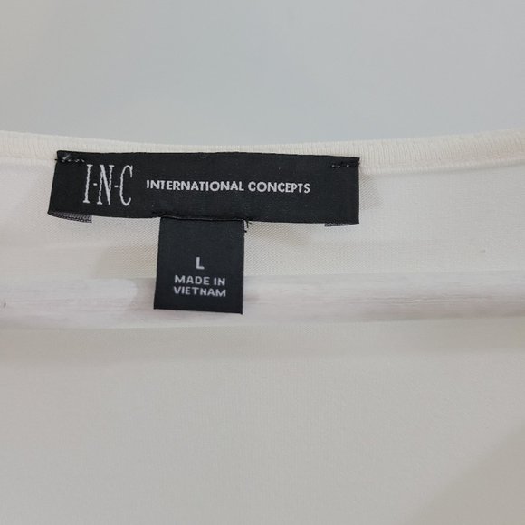 INC (International Concepts) Satin like sleeveless blouse - Picture 4 of 9